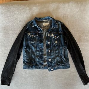 Rag & Bone / Denim and Leather Jacket - Size Small